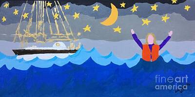 Music Figurative Potraits - Sailing by Erika Jean Chamberlin