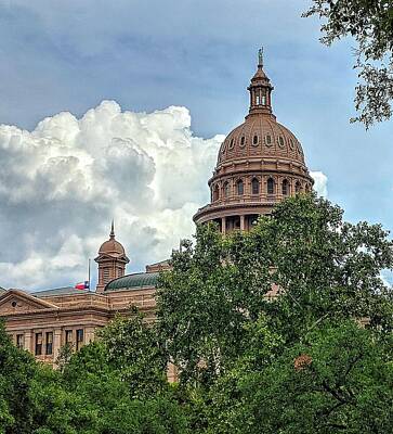 Legendary And Mythic Creatures Rights Managed Images - Saluting Senator McCain - Texas Capitol Building - Austin, Texas Royalty-Free Image by David R Perry