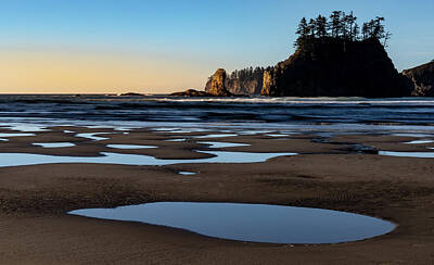 Maps Rights Managed Images - Second Beach Royalty-Free Image by Ed Clark