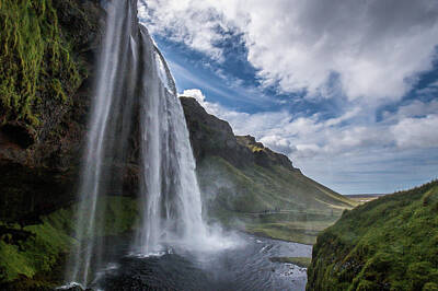Sultry Plants Rights Managed Images - Seljalandsfoss Waterfall, Iceland     Royalty-Free Image by Bob Cuthbert