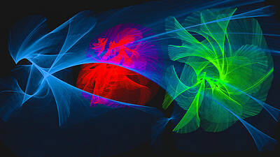 Abstract Digital Art - Shapes And Colours #i1 by Leif Sohlman