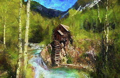 Mountain Mixed Media - Sheep Mountain Mill by Russ Harris