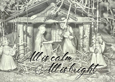 Royalty-Free and Rights-Managed Images - SILENT NIGHT HOLY NIGHT quote by JAMART Photography