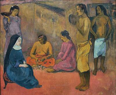 Painting Rights Managed Images - Sister of Charity 1902 Royalty-Free Image by Paul Gauguin