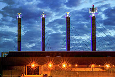 Royalty-Free and Rights-Managed Images - Sky Stations of Kansas City at Dawn by Gregory Ballos