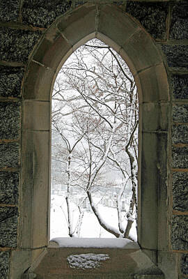 When Life Gives You Lemons - Snow Through a Stone Window by Cora Wandel