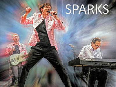 Musician Mixed Media Rights Managed Images - Sparks Royalty-Free Image by Mal Bray