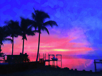 Royalty-Free and Rights-Managed Images - Spectacular Florida Sunset - 02 by AM FineArtPrints