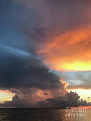 Science Collection Royalty Free Images - Storm At Sunset Royalty-Free Image by Sandy Abbott