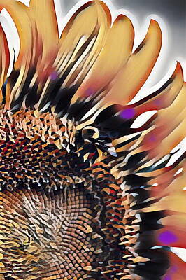 Sunflowers Mixed Media - Sunflower Pop Art by Selena Lorraine