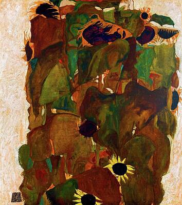 Sunflowers Paintings - Sunflowers by Jon Baran