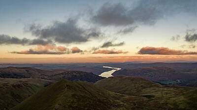 Kids Cartoons - Sunset over Ullswater by Philip Fearnley