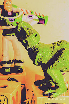 Global Design Shibori Inspired - T-Rex toy by Jorgo Photography