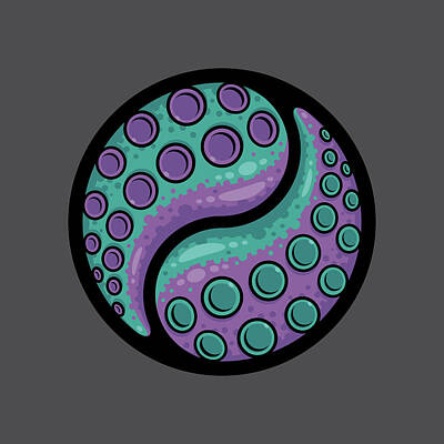 Royalty-Free and Rights-Managed Images - Tentacle Yin Yang by John Schwegel