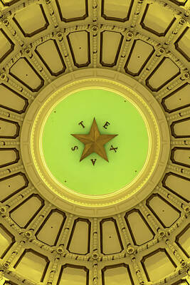 Royalty-Free and Rights-Managed Images - Texas Star in the Dome of State Capitol by Gregory Ballos