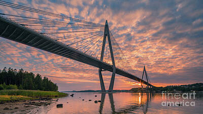 Landscapes Kadek Susanto Royalty Free Images - The bridge at Uddevalla Royalty-Free Image by Henk Meijer Photography