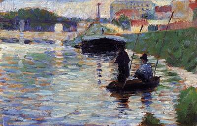 Physics And Chemistry - The Bridge  View of the Seine, 1883 by Georges Seurat