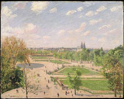 Bicycle Graphics - The Garden of the Tuileries on a Spring Morning 1899 by Camille Pissarro
