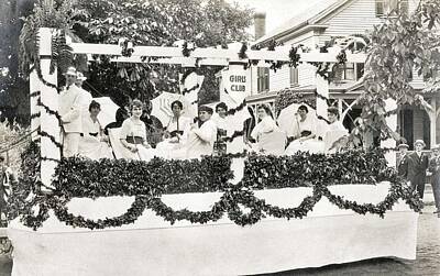 The Masters Romance - The Girls Club, one of the floats participating in the parade in Southbridge celebrating the centenn by Celestial Images