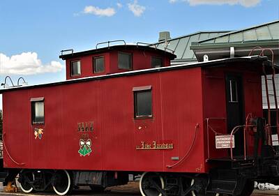 White Roses - The Jake Jacobson Caboose by Warren Thompson
