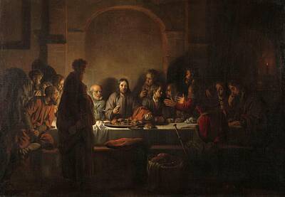 Frog Art - The Last Supper, 1664 by Vincent Monozlay