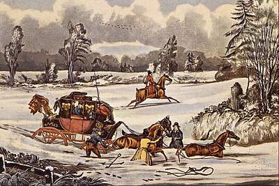 Soap Suds - The Mail Coach in a Drift of Snow by James Pollard