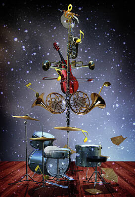 Steampunk Royalty-Free and Rights-Managed Images - The Musical Christmas tree by Mihaela Pater