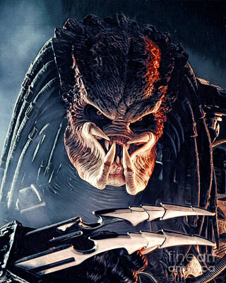 Comics Royalty-Free and Rights-Managed Images - The Predator by Pixel Chimp