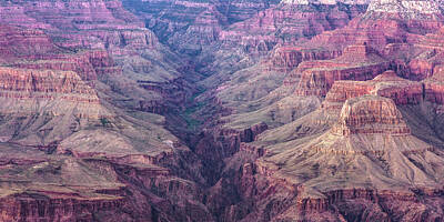 Royalty-Free and Rights-Managed Images - The Valley of Grand Canyon National Park - Panoramic Landscape by Gregory Ballos