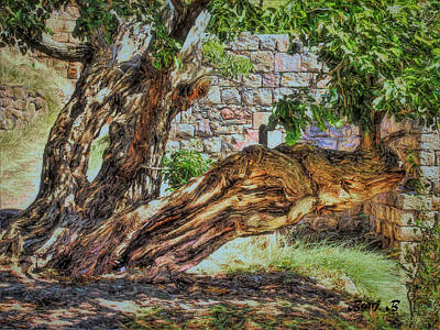 Gaugin Rights Managed Images - The Walnut Tree Royalty-Free Image by Bearj B Photo Art