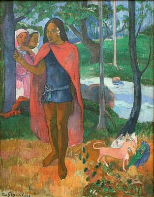 World War 1 Propaganda Posters - The Wizard of Hiva Oa 1902 by Paul Gauguin