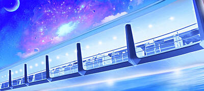 Recently Sold - Mark Andrew Thomas Royalty-Free and Rights-Managed Images - Tomorrowland Transit Authority PeopleMover by Mark Andrew Thomas
