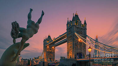Western Buffalo Royalty Free Images - Tower Bridge, London Royalty-Free Image by Henk Meijer Photography