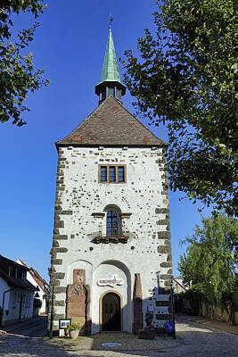 Donut Heaven - Treadle Wheel Well Tower In Breisach Germany by Rick Rosenshein
