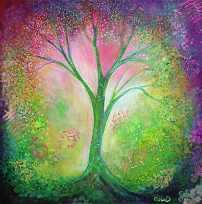 Painted Liquor - Tree of Tranquility by Jennifer Lommers