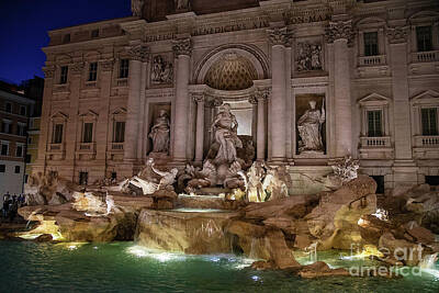 Sheep - Trevi Fountain Rome Immense Beauty by Wayne Moran
