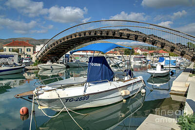 Tool Paintings - Trogir Arch Bridge by Rob Hawkins
