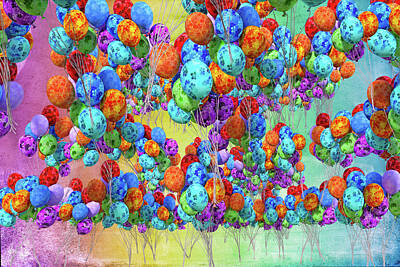 Abstract Trees Mandy Budan - Tropical Print Balloons by Betsy Knapp