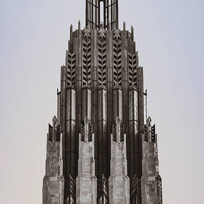 Royalty-Free and Rights-Managed Images - Tulsa Oklahoma Boston Avenue United Methodist Church Tower Architecture 1x1 by Gregory Ballos