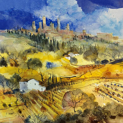 Classic Christmas Movies - Tuscan landscape - San Gimignano by Alessandro Andreuccetti