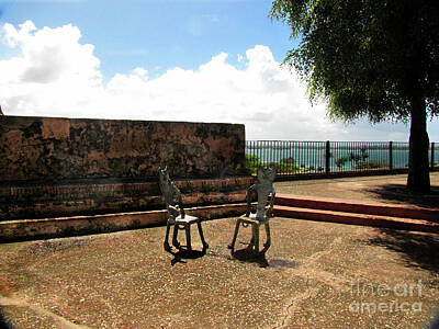 Design Turnpike Vintage Farmouse - Two chairs in a public place in San Juan, Puerto Rico by Celine Bisson