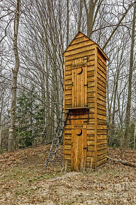 Recently Sold - Celebrities Photos - Two-story Outhouse for Voters and Politicians by Sue Smith