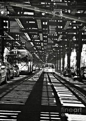 Cities Photos - Under the One Train in the Bronx by Sarah Loft