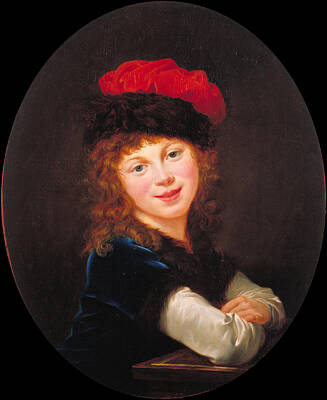 Comedian Drawings - Vigee Le Brun  Louise Elisabeth  1788 90 by National Art Museum of Catalonia