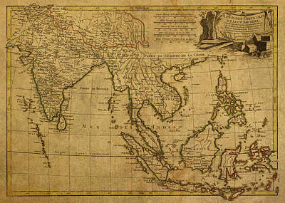 Happy Anniversary - Vintage Map of Southeast Asia 1770 by Design Turnpike