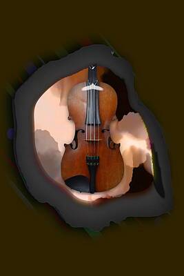 Musicians Mixed Media Royalty Free Images - Violin Dreams Royalty-Free Image by Marvin Blaine