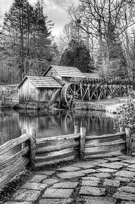 Royalty-Free and Rights-Managed Images - Walking to the Mabry Mill - Black and White Edition by Gregory Ballos