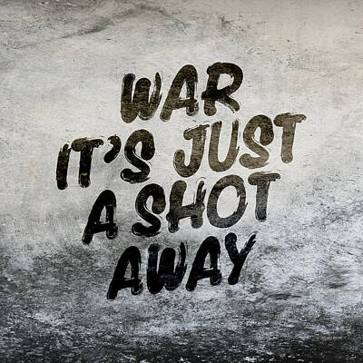 Music Digital Art - War Shot Away by Andrea Gatti
