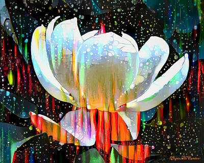 Lilies Digital Art - Water Lily by Pennie McCracken