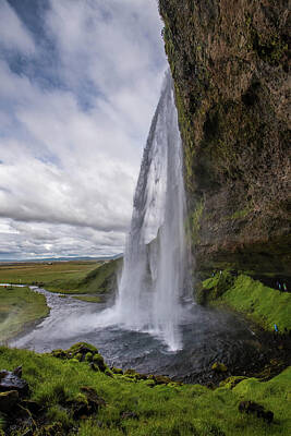 Whimsical Flowers - Waterfalls of Iceland, Seljalandsfoss by Bob Cuthbert